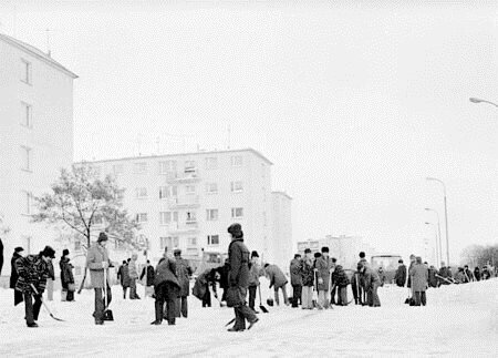 Zima stulecia. Błonie, fot. Zdzisław Krakowiak (z zasobów (APB) - archiwum Państwowego w Bydgoszczy)